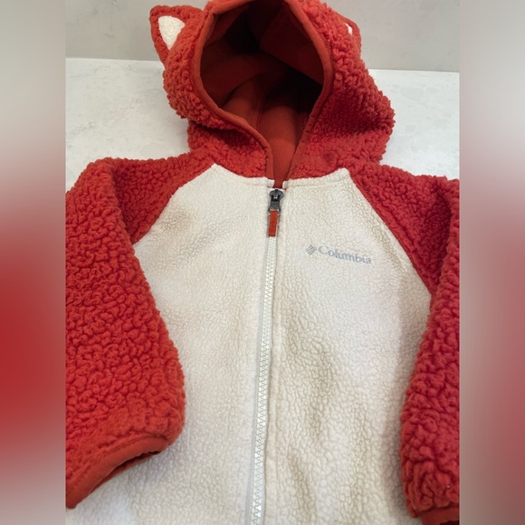 Columbia Infant Fox Zip Up Fleece Sweater Size 12-18 Months - Picture 7 of 11